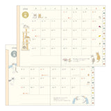 Midori A6 Pocket Monthly Diary - Cat 2026