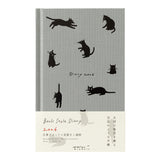 Midori Book Style B6 2026 Diary - Cat - Grey