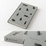 Midori Book Style B6 2026 Diary - Cat - Grey