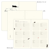 Midori Book Style B6 2026 Diary - Cat - Navy