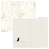 Midori Book Style B6 2026 Diary - Cat - Navy