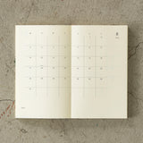 MD Notebook B6 Slim Diary 2026 Monthly Block & Memo