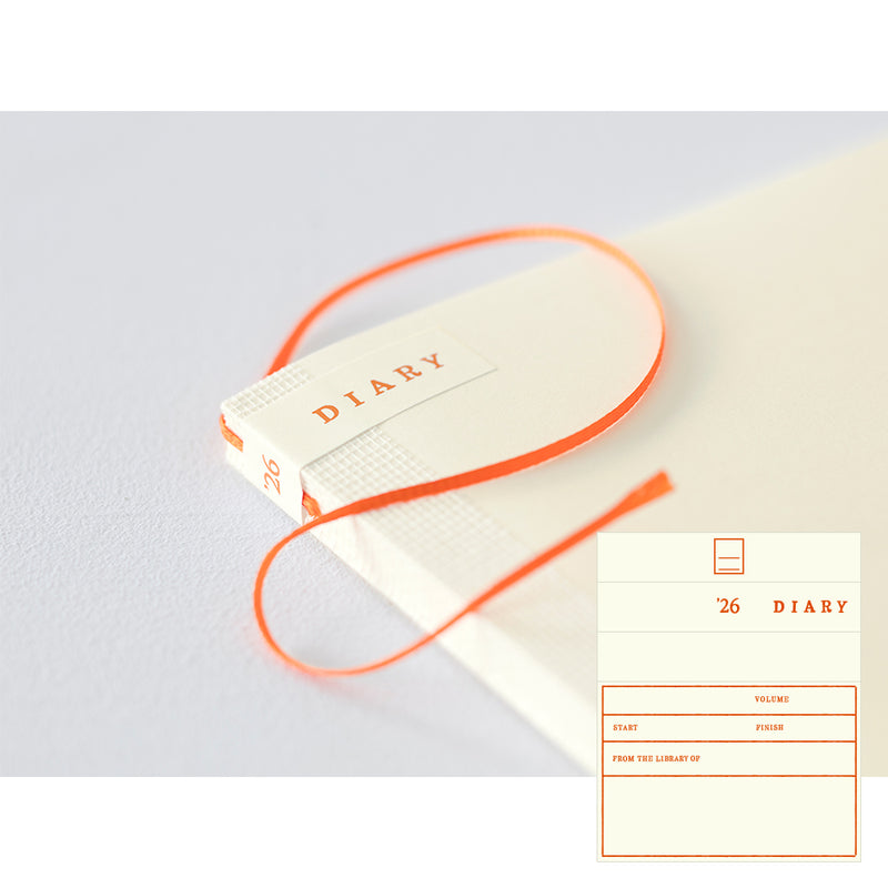 MD Paper Diary A5 2026 Monthly Block & Memo