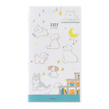 Midori Slim Pocket Monthly Diary 2027 - Dog