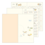 Midori Slim Pocket Monthly Diary 2027 - Cat