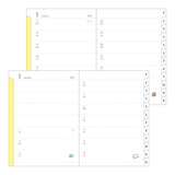 Midori A6 Pocket Monthly Diary - Dog 2027