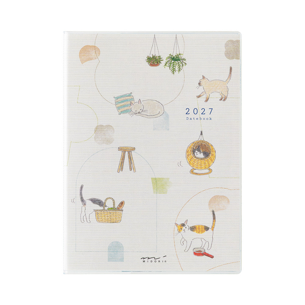 Midori A6 Pocket Monthly Diary - Cat 2027