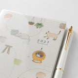 Midori A6 Pocket Monthly Diary - Cat 2027