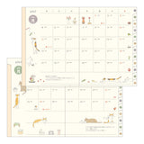 Midori A6 Pocket Monthly Diary - Cat 2027