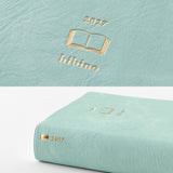 Midori Hibino A6 2027 Diary - Blue Green
