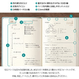 Midori Hibino A6 2027 Diary - Blue Green