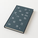 Midori Book Style B6 2027 Diary - Dog - Navy