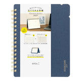 Midori Plus B6 Stand 2027 Diary - Navy