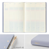 Midori Gradation Day Length B6 Light Purple 2027 Weekly Diary