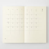 MD Paper Diary B6 Slim 2027 Monthly Block & Memo