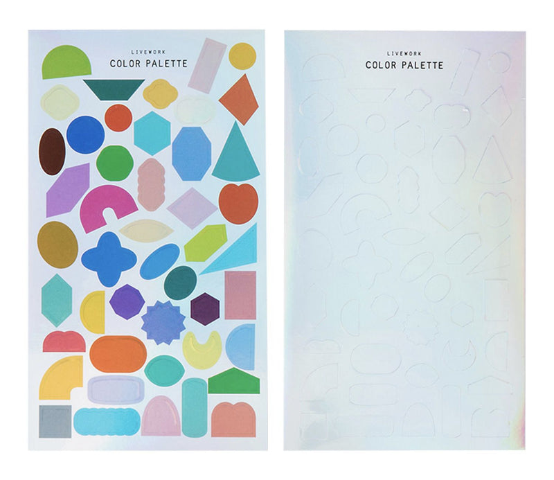 Livework Color Palette Stickers - Holo Foil Shapes
