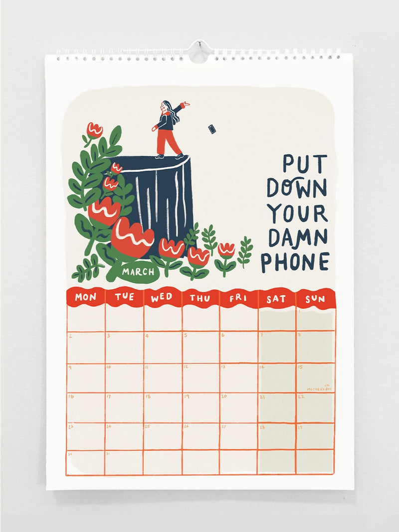 Jade Fisher - Tips for a Good Year - 2026 A3 Wall Calendar