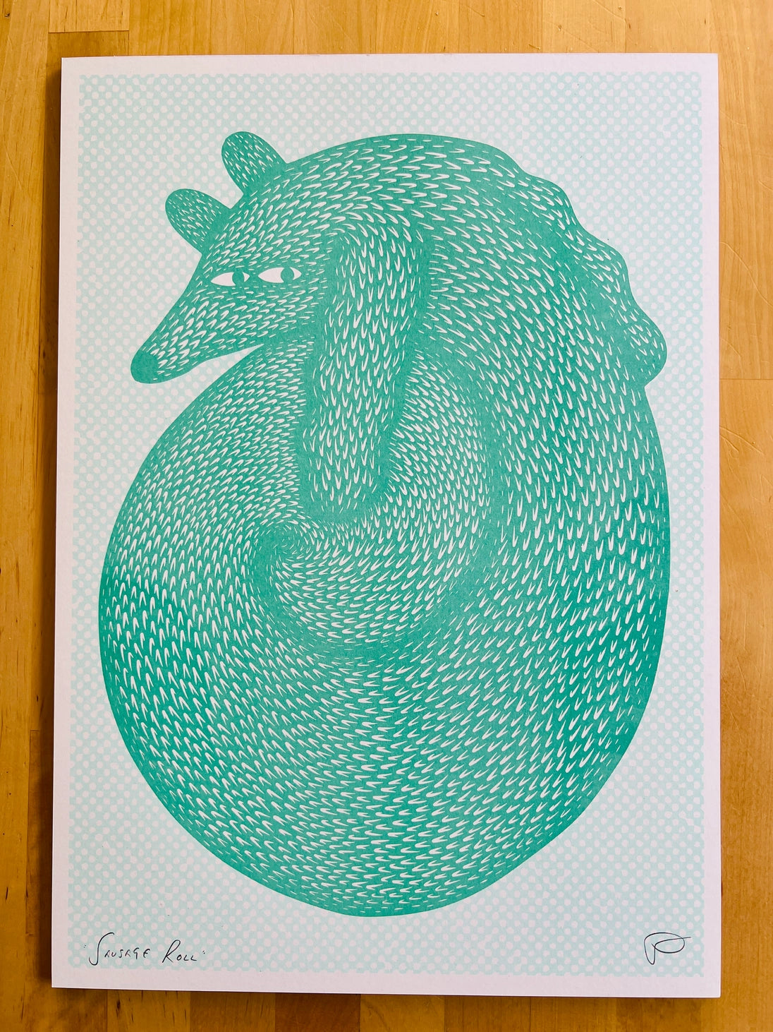 Sausage Roll A3 Art Print