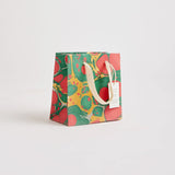 Hand Marbled Christmas Glitz Small Gift Bag