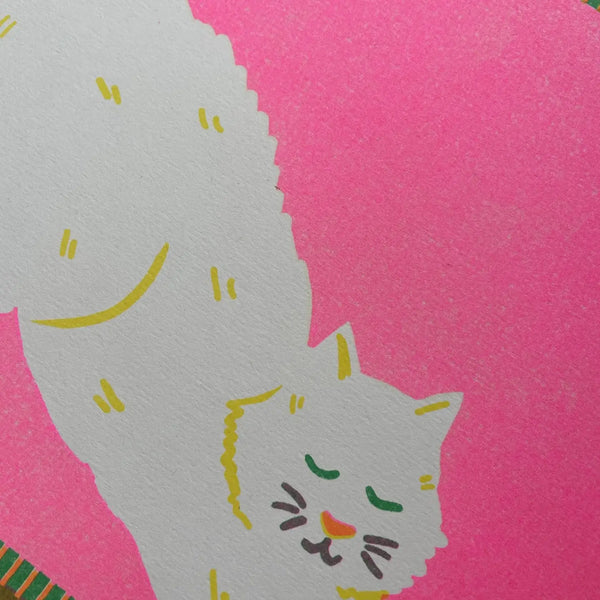 White Cat A4 Riso Print