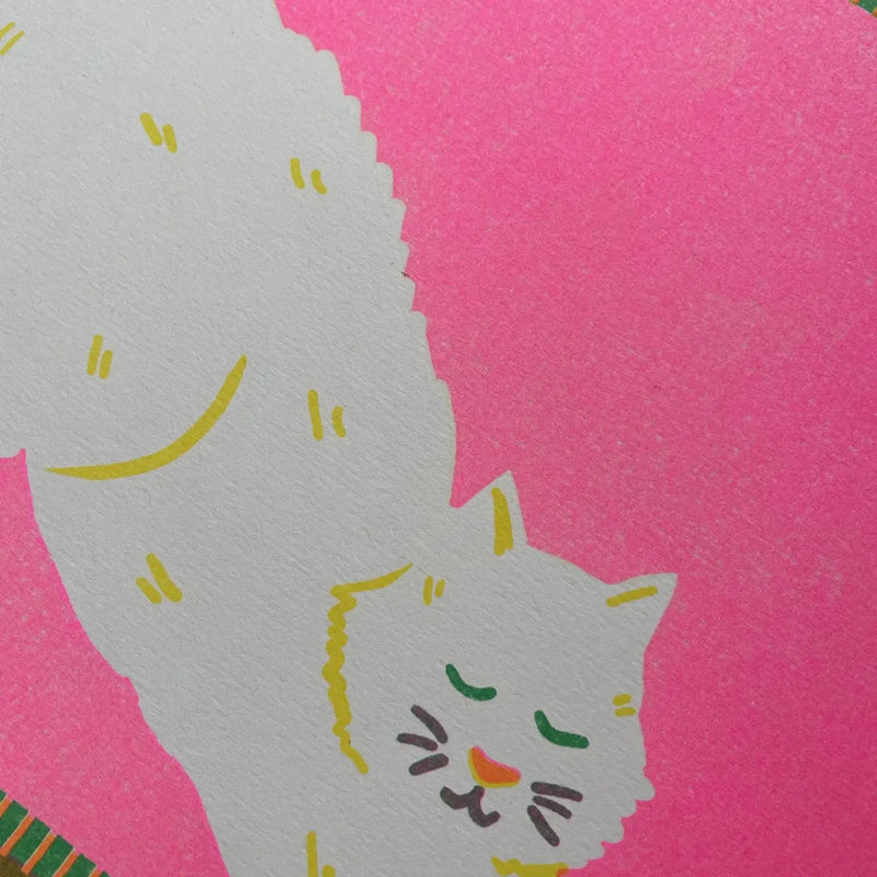 White Cat A4 Riso Print