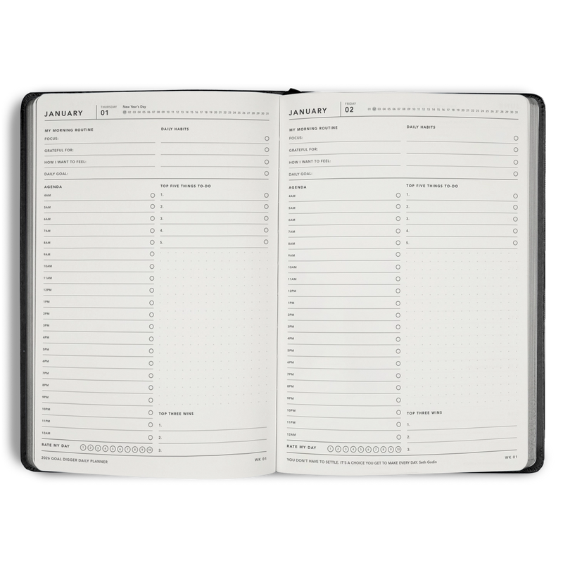 MiGoals 2026 B5 Goal Digger Planner Daily