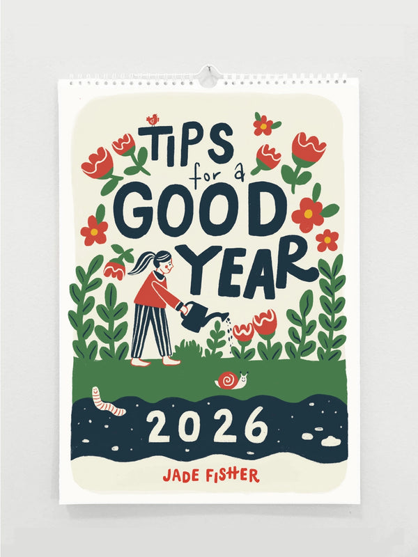 Jade Fisher - Tips for a Good Year - 2026 A3 Wall Calendar