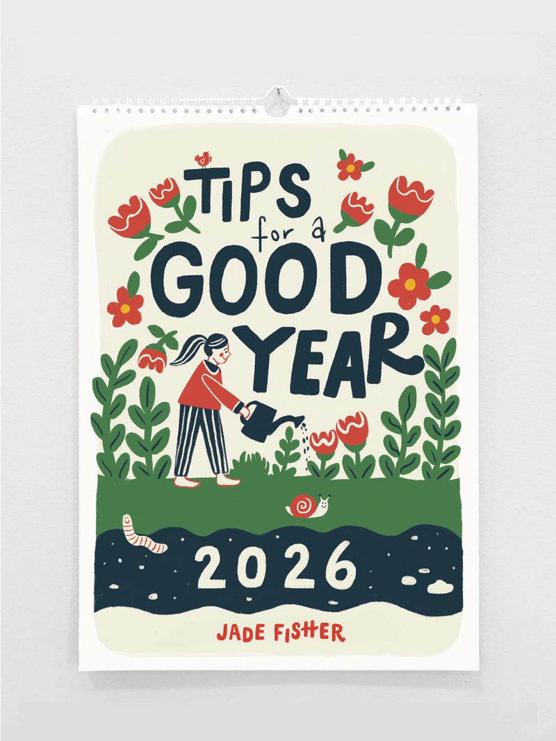 Jade Fisher - Tips for a Good Year - 2026 A3 Wall Calendar