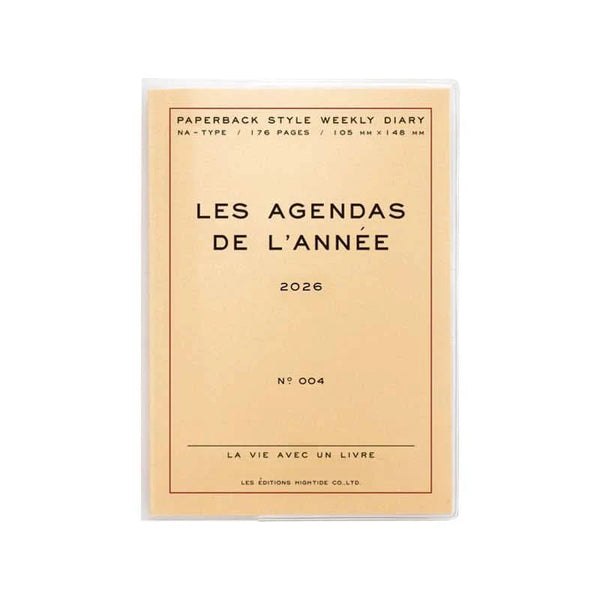 Hightide 2026 Weely Diary 'Les Agenda De L'Année' A6