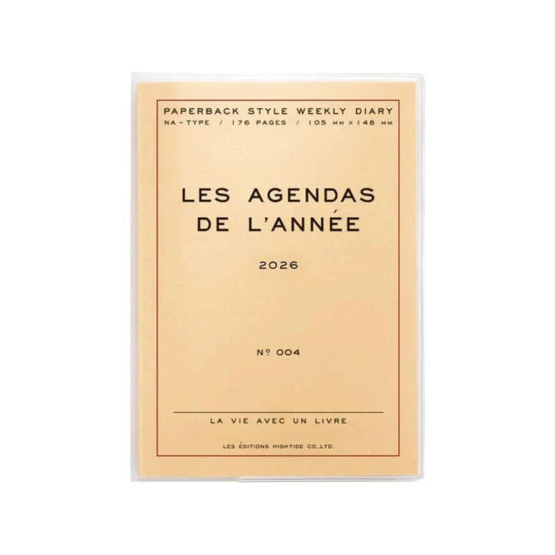 Hightide 2026 Weely Diary 'Les Agenda De L'Année' A6