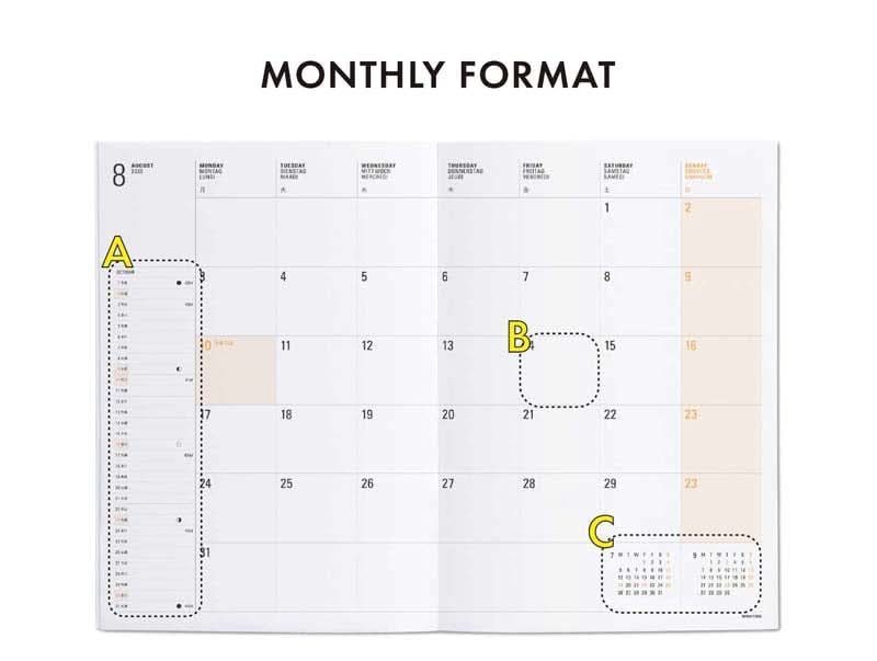 Hightide 2026 Storage Weekly + Monthly Planner B6