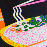 Noodle Bowl A4 Riso Print