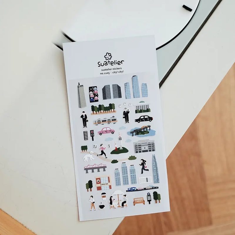 Suatelier Stickers No 1105: City! City!