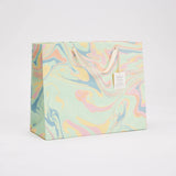 Hand Marbled Celebration Large Gift Bags - Bouquet Design