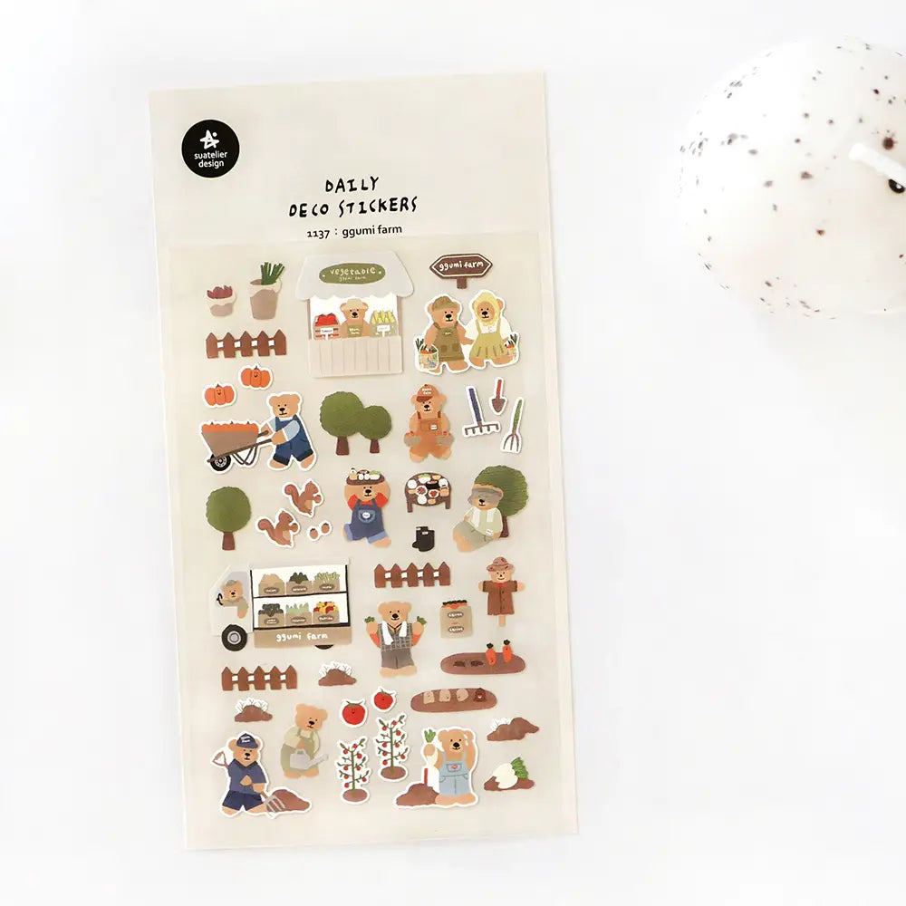 Suatelier Stickers no.1137 Ggumi Farm