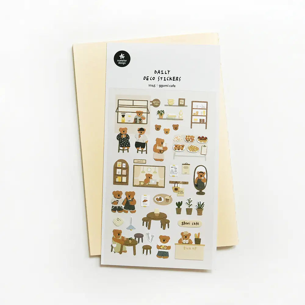 Suatelier Stickers no.1145 Ggumi Cafe