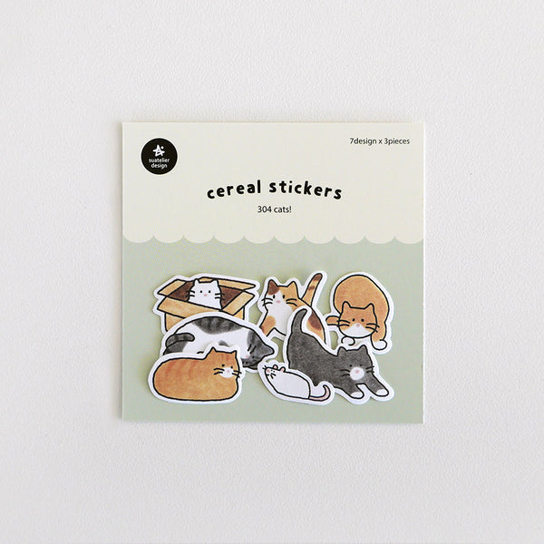 Suatelier Cereal Stickers 304 cats!