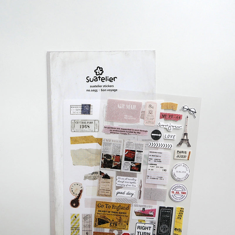 Suatelier Stickers No 1055: Bon Voyage