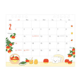 Midori 2025 Dog Ringbound Desk Calendar