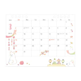 Midori 2025 Dog Ringbound Desk Calendar