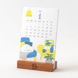 Midori 2025 Dog Desk Stand Calendar