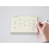 MD Paper A5 Desk Stand Calendar 2025 Monthly Block & Memo