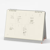 MD Paper A5 Desk Stand 2025 Weekly Calendar