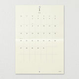 MD Paper Folded Wall-Hanging A4 2025 Calendar