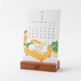 Midori 2026 Dog Desk Stand Calendar