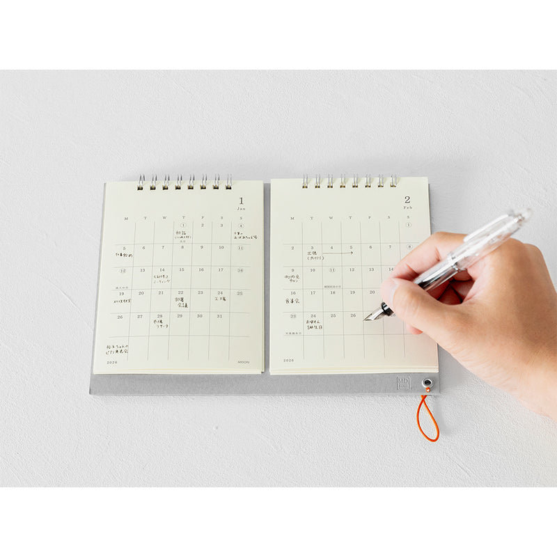 MD Paper 2026 Monthly Desk Calendar Twin