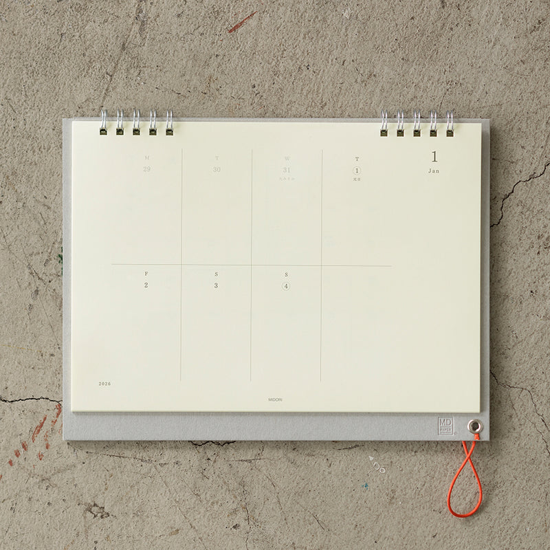 MD Paper 2026 Desk Calendar Weekly