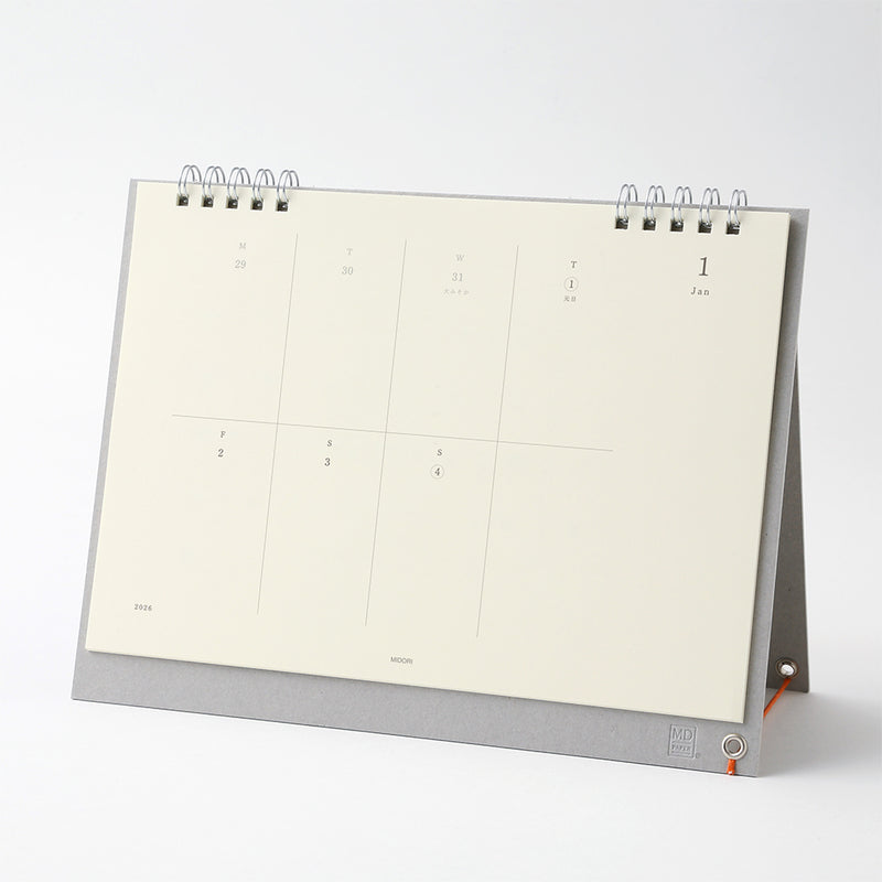 MD Paper 2026 Desk Calendar Weekly