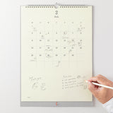MD 2026 Wall Calendar with Pencil
