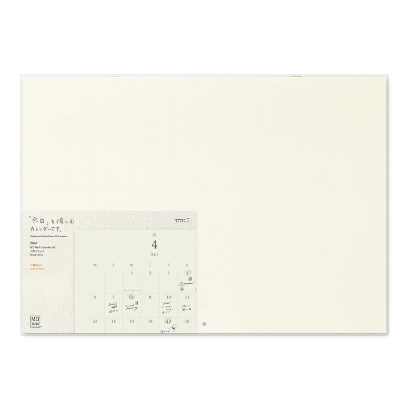 MD 2026 Calendar Folded Wall-Hanging A2